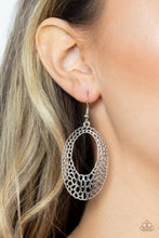 Load image into Gallery viewer, The HOLE Nine Yards Silver Earrings - Paparazzi Accessories
