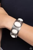 Load image into Gallery viewer, Earthy Echo White Bracelet - Paparazzi Accessories
