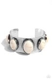 Load image into Gallery viewer, Earthy Echo White Bracelet - Paparazzi Accessories

