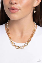 Load image into Gallery viewer, Dual Daydream Gold Necklace - Paparazzi Accessories
