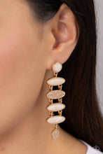 Load image into Gallery viewer, Rustic Reverie Gold Post Earrings - Paparazzi Accessories
