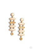 Load image into Gallery viewer, Rustic Reverie Gold Post Earrings - Paparazzi Accessories
