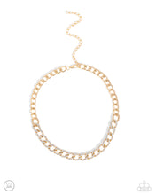 Load image into Gallery viewer, Fiercely Independent Gold Choker Necklace - Paparazzi Accessories
