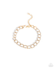 Load image into Gallery viewer, Freethinking Finish Gold Bracelet - Paparazzi Accessories
