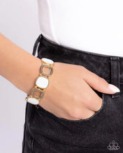 Load image into Gallery viewer, Socialite Shells Gold Bracelet - Paparazzi Accessories
