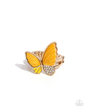 Load image into Gallery viewer, Fluttering Fidelity Yellow Ring - Paparazzi Accessories
