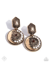 Load image into Gallery viewer, Eclectic Energy Gold Earrings - Paparazzi Accessories
