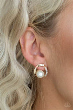 Load image into Gallery viewer, Stylish Suave Gold Post Earrings - Paparazzi Accessories
