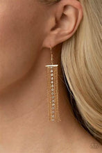 Load image into Gallery viewer, Another Day Another Drama Gold Earrings - Paparazzi Accessories
