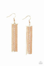 Load image into Gallery viewer, Another Day Another Drama Gold Earrings - Paparazzi Accessories
