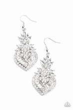 Load image into Gallery viewer, Royal Hustle White Earrings - Paparazzi Accessories
