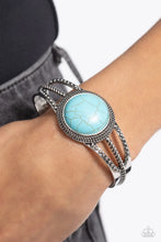 Load image into Gallery viewer, Sandstone Sojourn Blue Bracelet - Paparazzi Accessories
