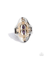 Load image into Gallery viewer, Tiered Timeline Purple Ring - Paparazzi Accessories
