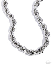 Load image into Gallery viewer, Complete Curves Silver Necklace - Paparazzi Accessories
