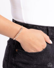 Load image into Gallery viewer, Serious Sentiment Rose Gold Bracelet - Paparazzi Accessories
