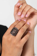 Load image into Gallery viewer, Transfixed Treasure Silver Ring - Paparazzi Accessories
