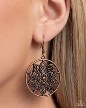 Load image into Gallery viewer, Garden Allure Copper Earrings - Paparazzi Accessories
