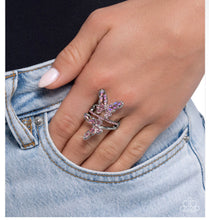 Load image into Gallery viewer, Fluttering Flamenco Pink Ring - Paparazzi Accessories
