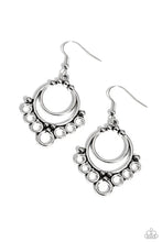Load image into Gallery viewer, Rustic Rotary Silver Earrings - Paparazzi Accessories
