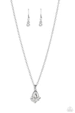 Load image into Gallery viewer, Fancy Fringe White Necklace - Paparazzi Accessories
