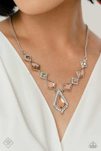 Load image into Gallery viewer, Sharp Showroom Orange Necklace - Paparazzi Accessories
