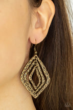 Load image into Gallery viewer, Primitive Performance Brass Earrings - Paparazzi Accessories
