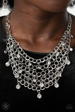 Load image into Gallery viewer, Fishing For Compliments Silver Necklace - Paparazzi Accessories
