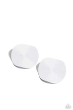 Load image into Gallery viewer, Moody Masterpiece White Post Earrings - Paparazzi Accessories
