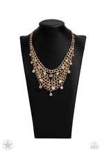 Load image into Gallery viewer, Fishing For Compliments Gold Necklace - Paparazzi Accessories
