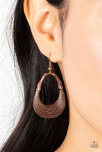 Load image into Gallery viewer, Terra Timber Copper Earrings - Paparazzi Accessories
