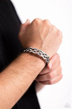 Load image into Gallery viewer, Celtic Cuff Silver Bracelet - Paparazzi Accessories
