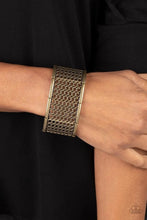 Load image into Gallery viewer, Camelot Couture Brass Bracelet - Paparazzi Accessories
