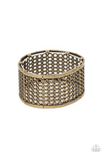Load image into Gallery viewer, Camelot Couture Brass Bracelet - Paparazzi Accessories
