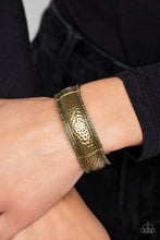 Load image into Gallery viewer, Textile Tenor Brass Bracelet - Paparazzi Accessories

