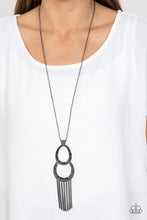 Load image into Gallery viewer, Reeling in Relics Black Necklace - Paparazzi Accessories
