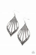 Load image into Gallery viewer, Showcase Sparkle Silver Earrings - Paparazzi Accessories
