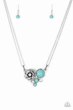 Load image into Gallery viewer, Desert Harvest Blue Necklace - Paparazzi Accessories
