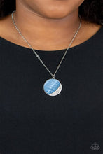 Load image into Gallery viewer, Oceanic Eclipse Blue Necklace - Paparazzi Accessories

