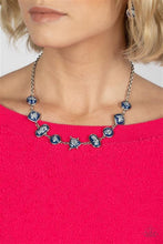 Load image into Gallery viewer, Fleek and Flecked Blue Necklace - Paparazzi Accessories

