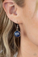 Load image into Gallery viewer, Fleek and Flecked Blue Necklace - Paparazzi Accessories
