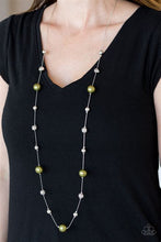 Load image into Gallery viewer, Eloquently Eloquent Green Necklace - Paparazzi Accessories
