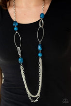 Load image into Gallery viewer, Pleasant Promenade Blue Necklace - Paparazzi Accessories
