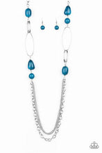 Load image into Gallery viewer, Pleasant Promenade Blue Necklace - Paparazzi Accessories
