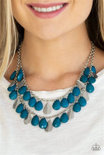 Load image into Gallery viewer, Life of the Fiesta Blue Necklace - Paparazzi Accessories
