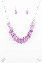 Load image into Gallery viewer, Colorfully Clustered Purple Necklace - Paparazzi Accessories
