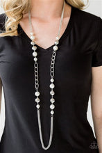 Load image into Gallery viewer, Uptown Talker White Necklace - Paparazzi Accessories
