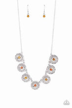 Load image into Gallery viewer, Garden Greetings Orange Necklace - Paparazzi Accessories
