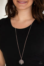 Load image into Gallery viewer, Save The Trees Rose Gold Necklace - Paparazzi Accessories

