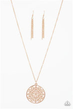 Load image into Gallery viewer, Mandala Melody Rose Gold Necklace - Paparazzi Accessories
