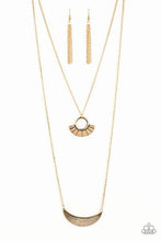 Load image into Gallery viewer, Tribal Trek Gold Necklace - Paparazzi Accessories
